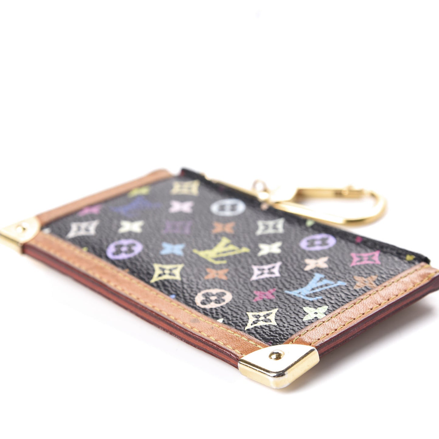Monogram Multicolor Key Pouch Black