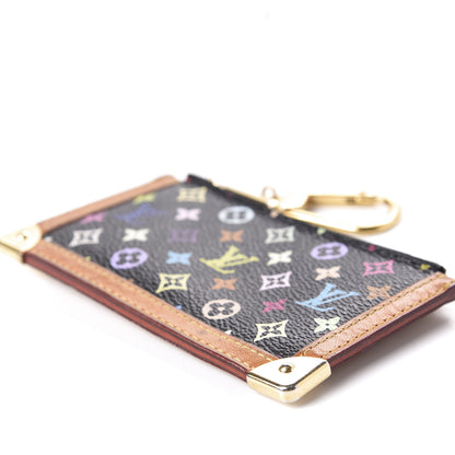 Louis Vuitton Monogram Multicolor Key Pouch Black 8 of 10