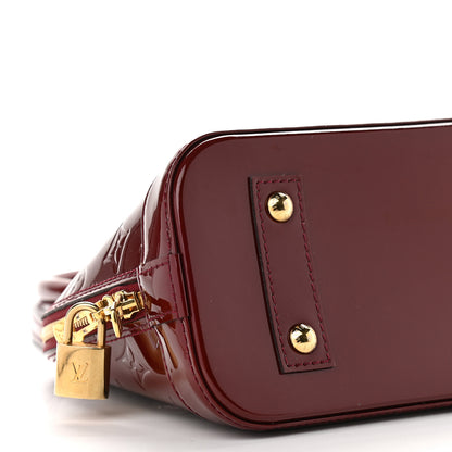 Louis Vuitton Vernis Alma BB Griotte 7 of 8