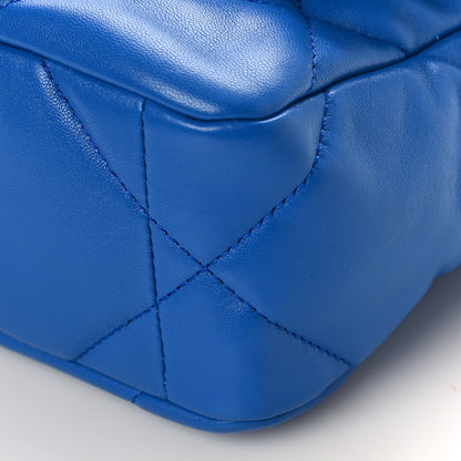 Chanel Lambskin Quilted Medium Chanel 19 Flap Blue 8 of 9