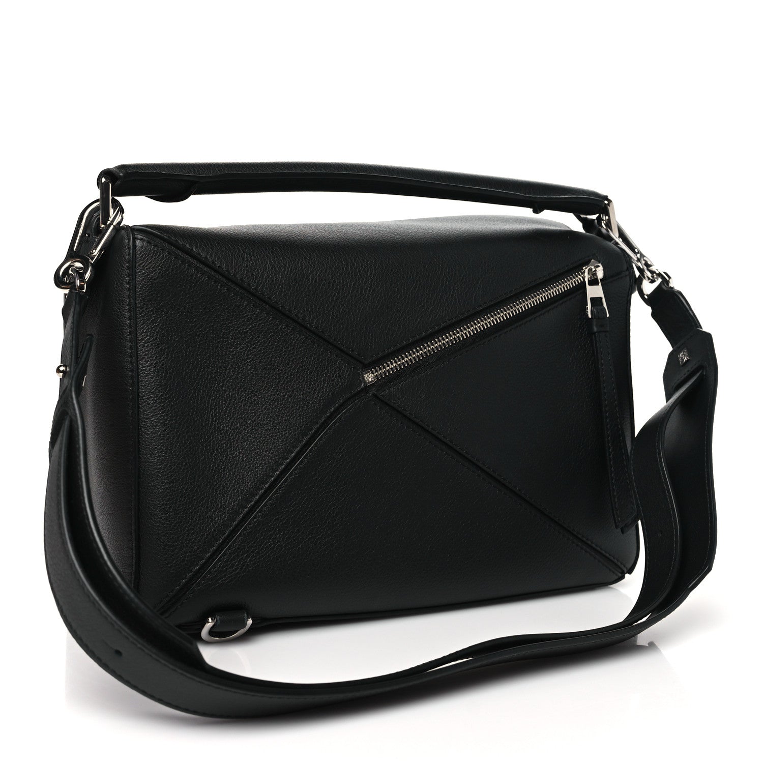 Loewe Calfskin Medium Puzzle Bag Black 3 of 9