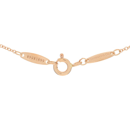 Tiffany 18K Rose Gold Diamond .25ct Elsa Peretti Diamonds by the Yard Pendant Necklace 3 of 3