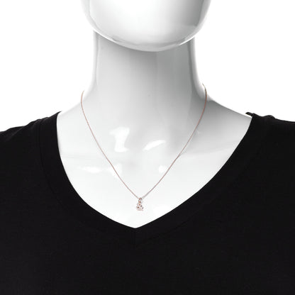 Tiffany 18K Rose Gold Diamond Medium Ampersand Pendant Necklace 2 of 7