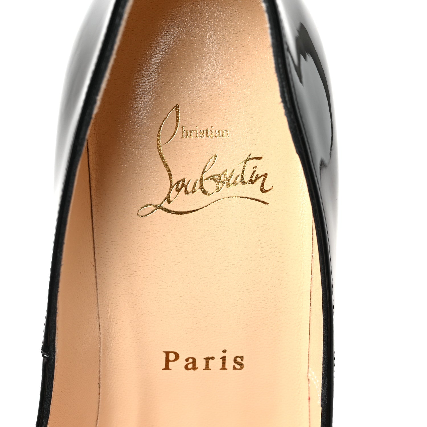Christian Louboutin Patent New Very Prive 120 Pumps 37 Black Red 7 of 8