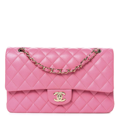 Chanel Caviar Quilted Medium Double Flap Pink 1 of 10