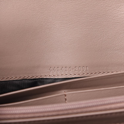 Gucci Calfskin Matelasse GG Marmont Continental Wallet Porcelain Rose 7 of 11
