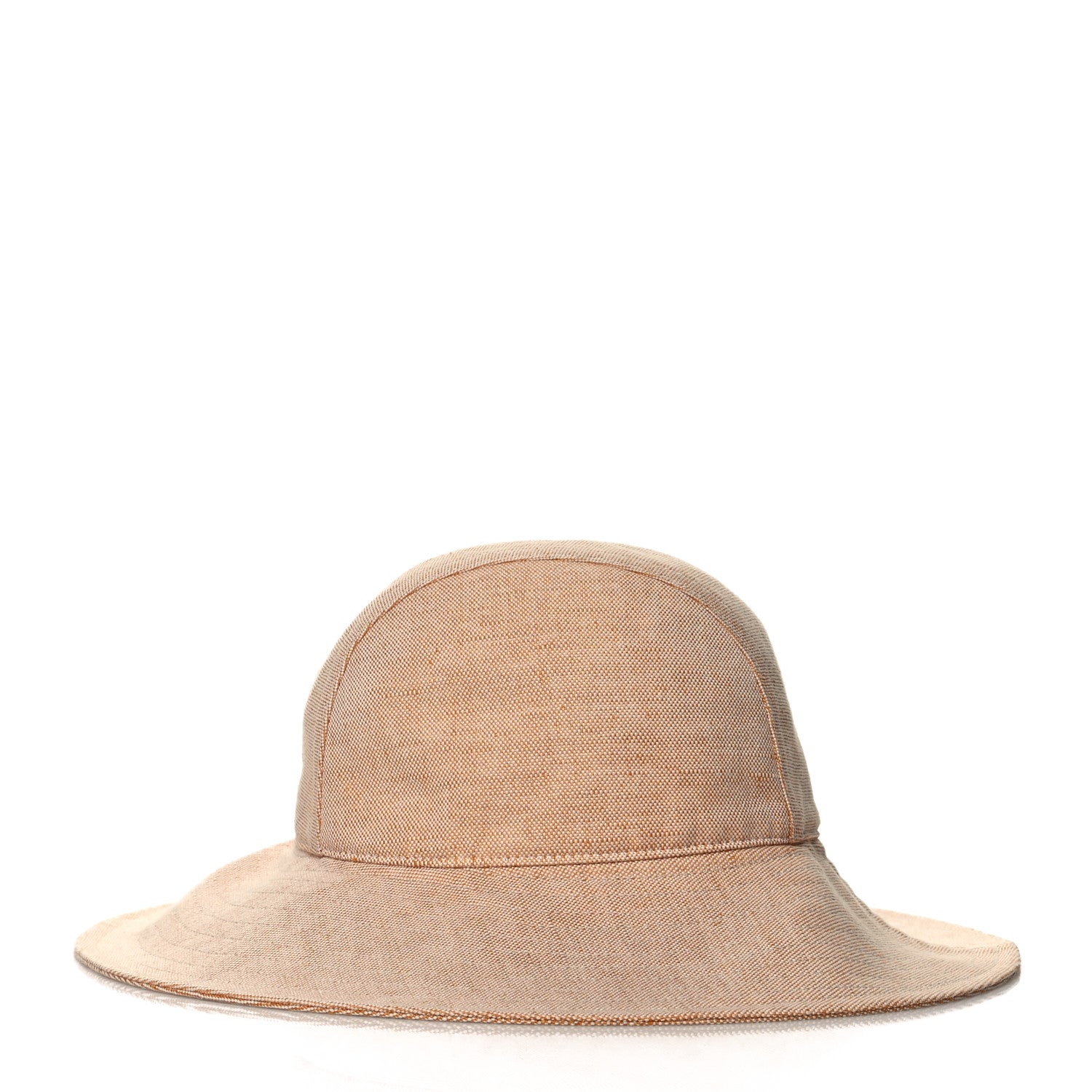 Hermes Linen Colette Hat 57 Jaune Itauba 3 of 7