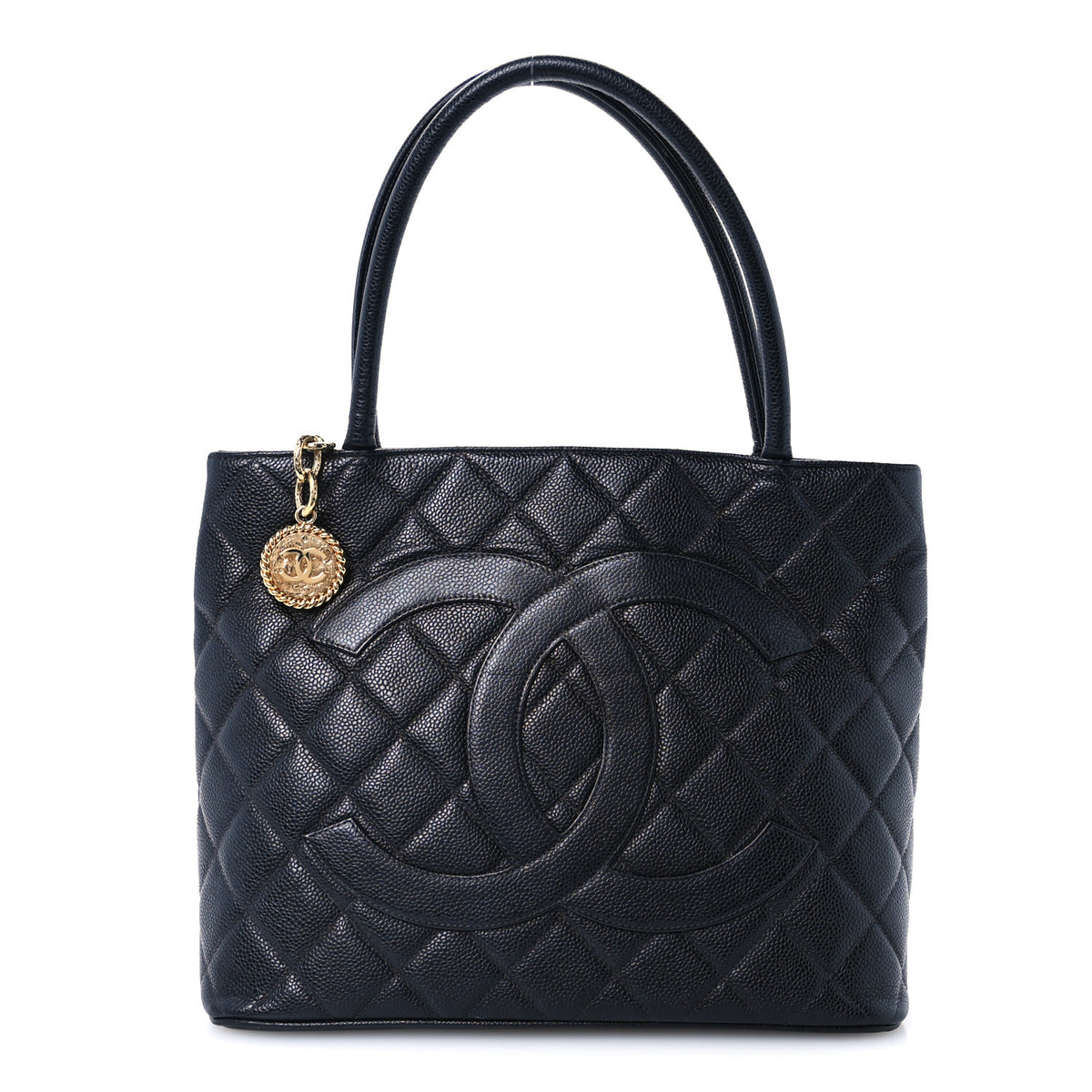 Chanel Caviar Quilted Medallion Tote Black 1 of 10