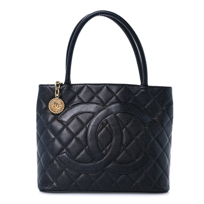 Chanel Caviar Quilted Medallion Tote Black 1 of 10