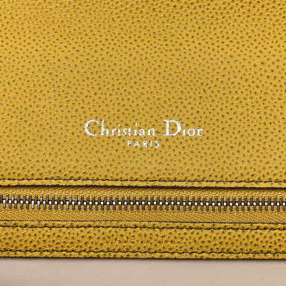 Christian Dior Grained Calfskin Medium Diorama Flap Bag Yellow 6 of 14