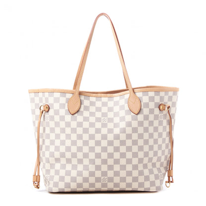 Louis Vuitton Damier Azur Neo Neverfull MM Rose Ballerine 1 of 9