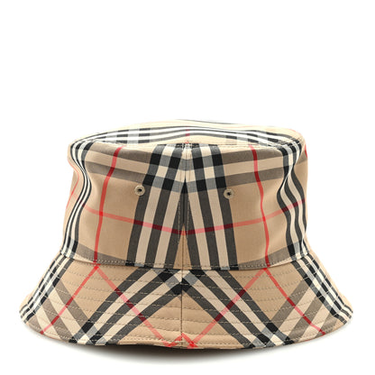 Burberry Technical Cotton Vintage Check Bucket Hat XL Archive Beige 5 of 7
