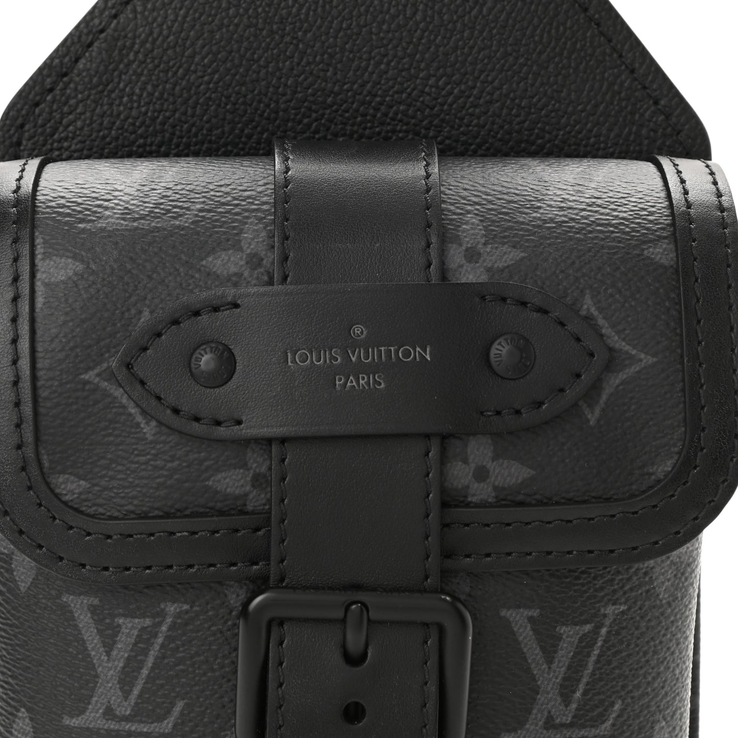 Monogram Eclipse Saumur Slingbag Black
