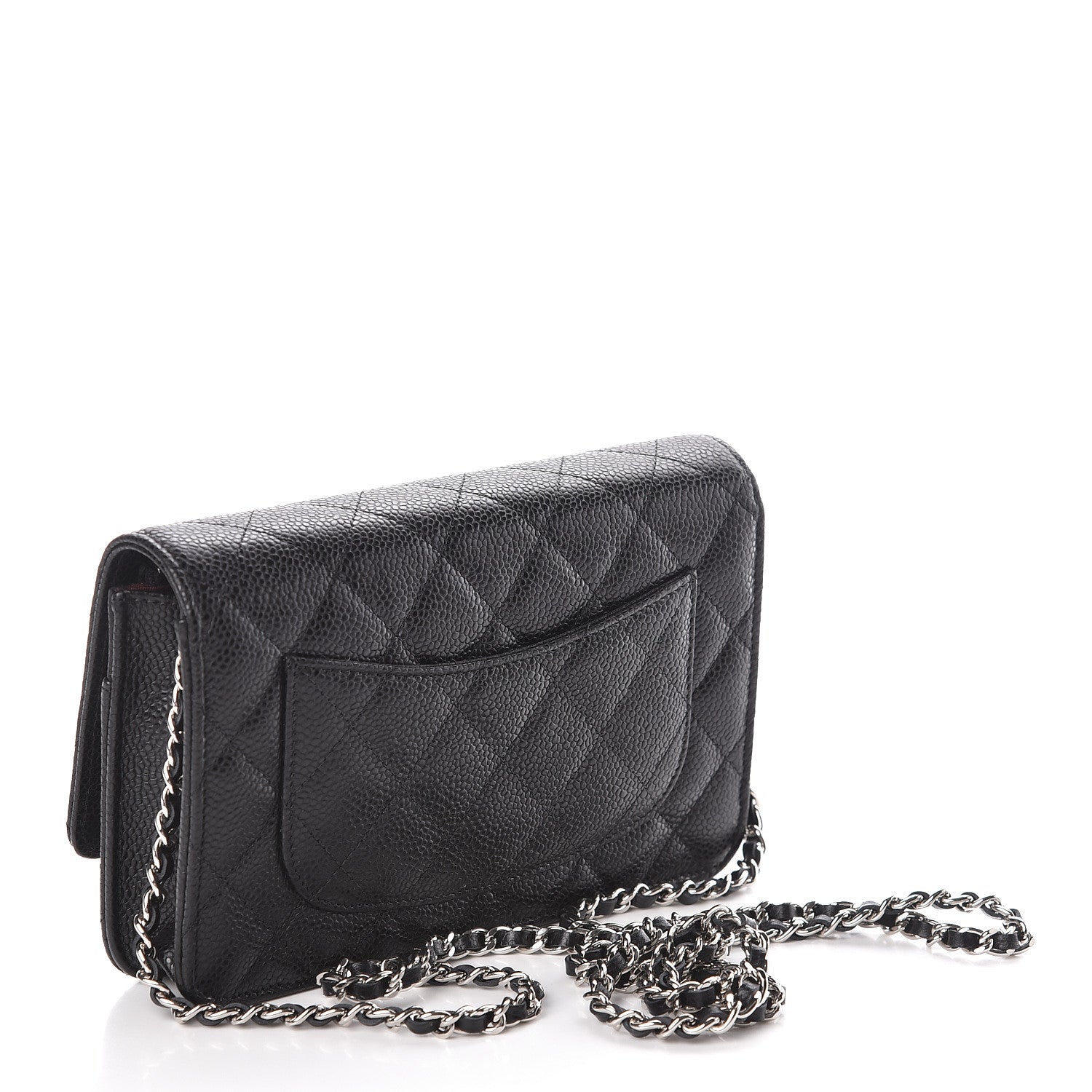 Chanel Caviar Quilted Wallet On Chain WOC Black 3 of 11