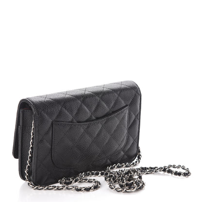 Chanel Caviar Quilted Wallet On Chain WOC Black 3 of 11