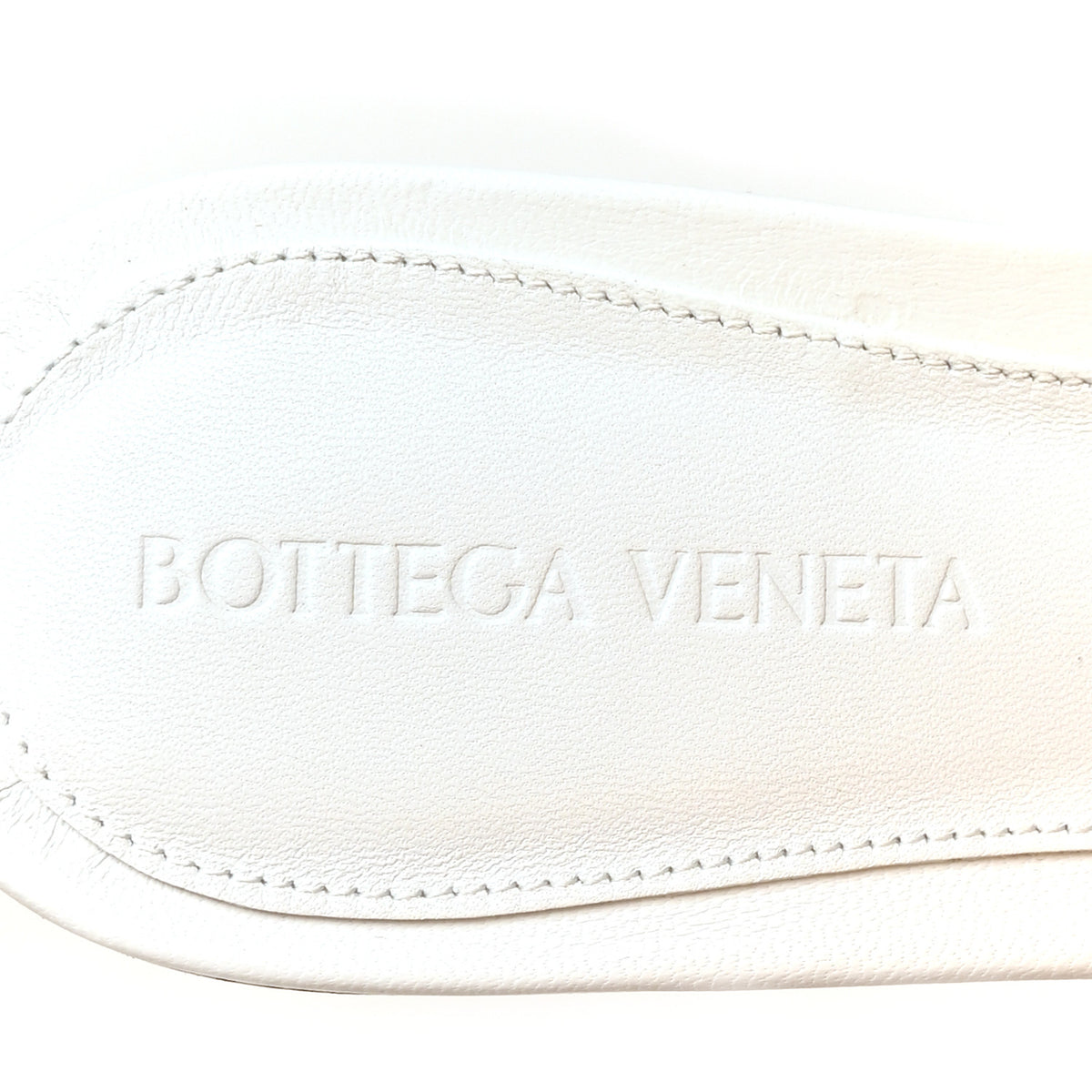 Bottega Veneta Nappa Matelasse Padded Flat Sandals 37.5 Optic White 5 of 10