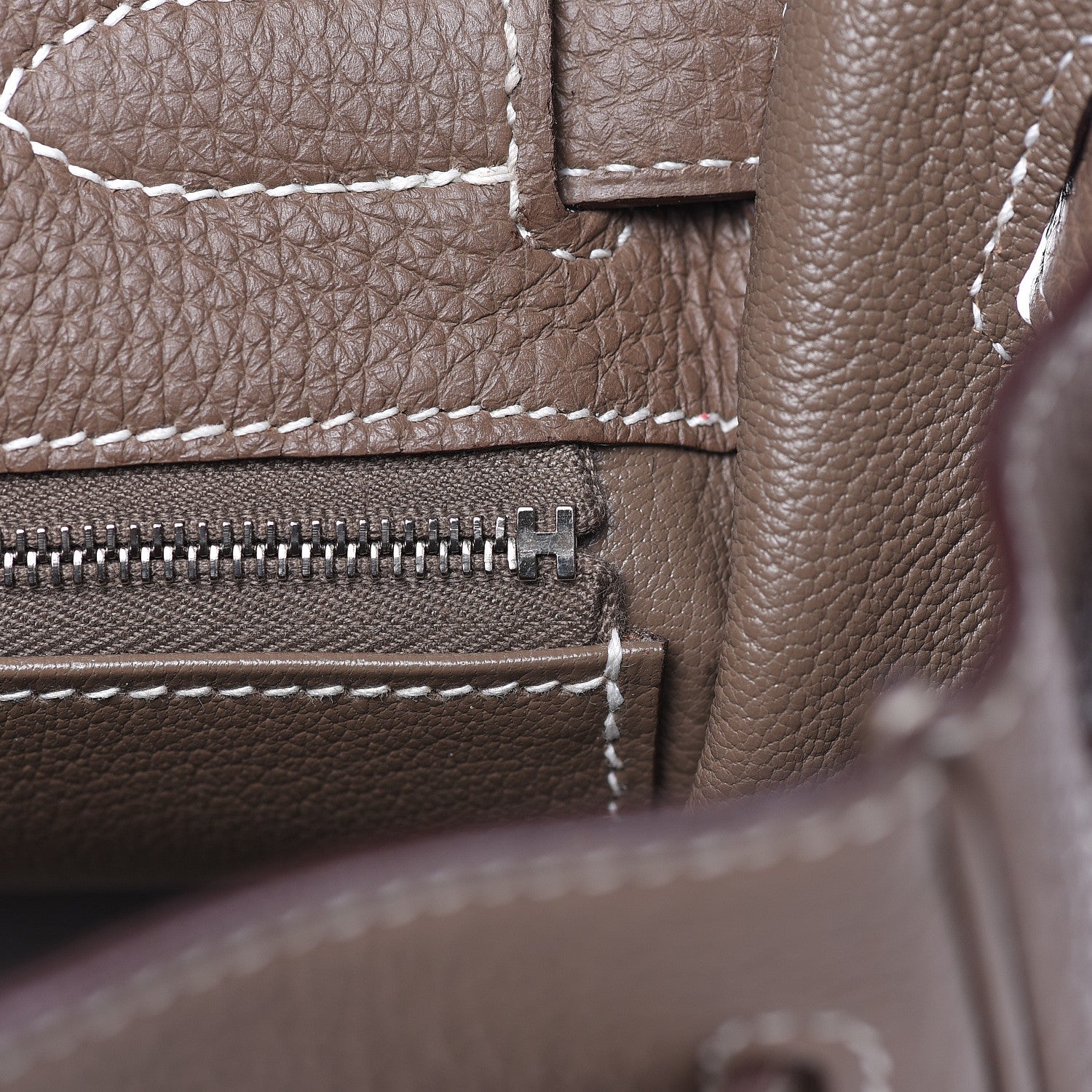 Hermes Togo Kelly Retourne 32 Etoupe 11 of 35
