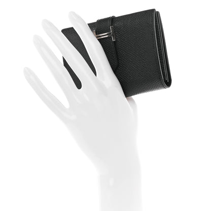 Hermes Epsom Bearn Card Holder Wallet Black 2 of 8