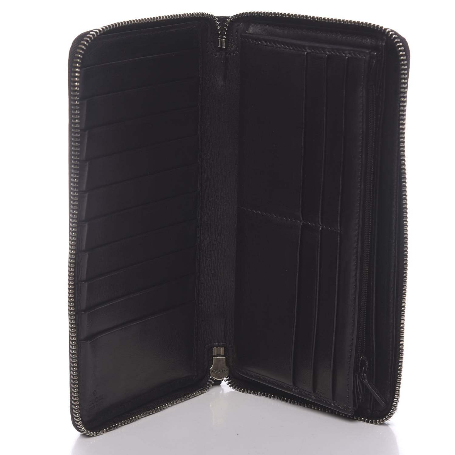 Gucci Microguccissima Zip Around Organizer Wallet Black 5 of 8
