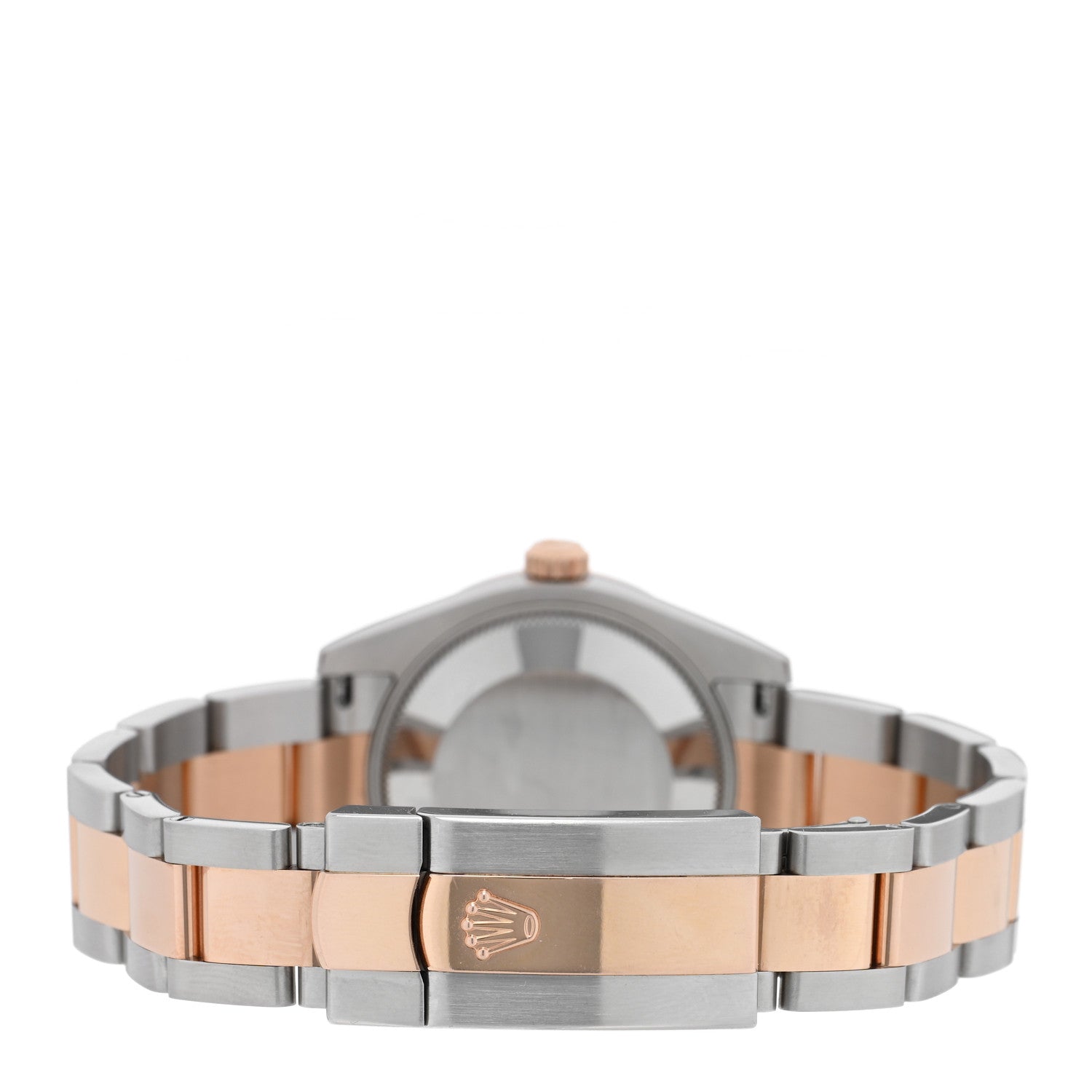 Rolex Stainless Steel 18K Everose Gold Diamond 31mm Oyster Perpetual Datejust Watch Chocolate Roman 178341 3 of 5