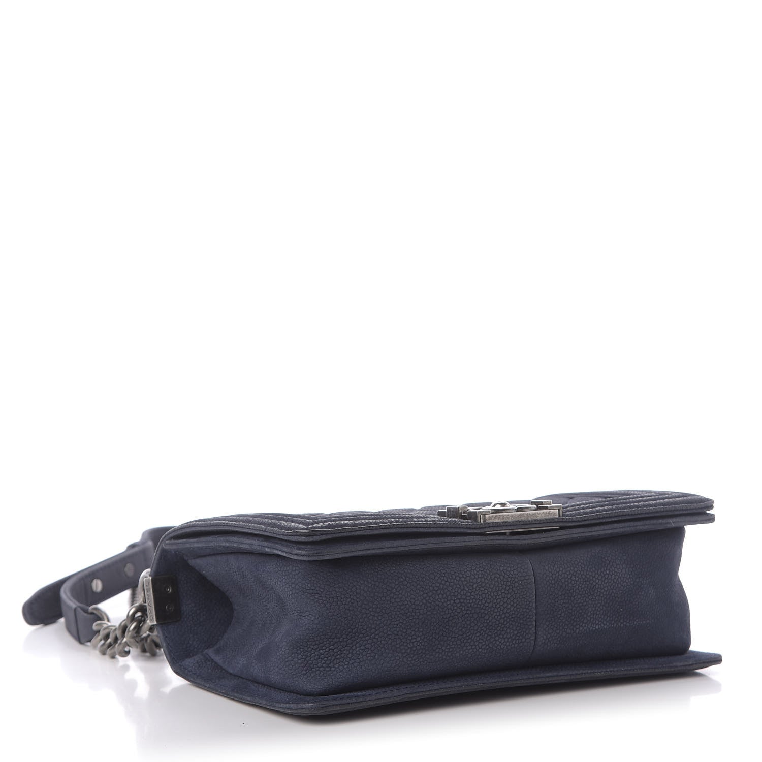 Chanel Iridescent Caviar Quilted Medium Boy Flap Dark Blue 5 of 12
