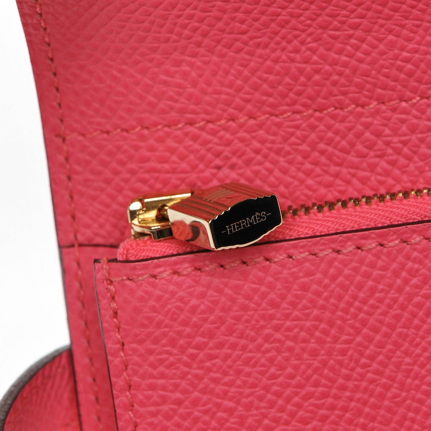 Hermes Epsom Kelly Medium Wallet Rose Azalee 7 of 15