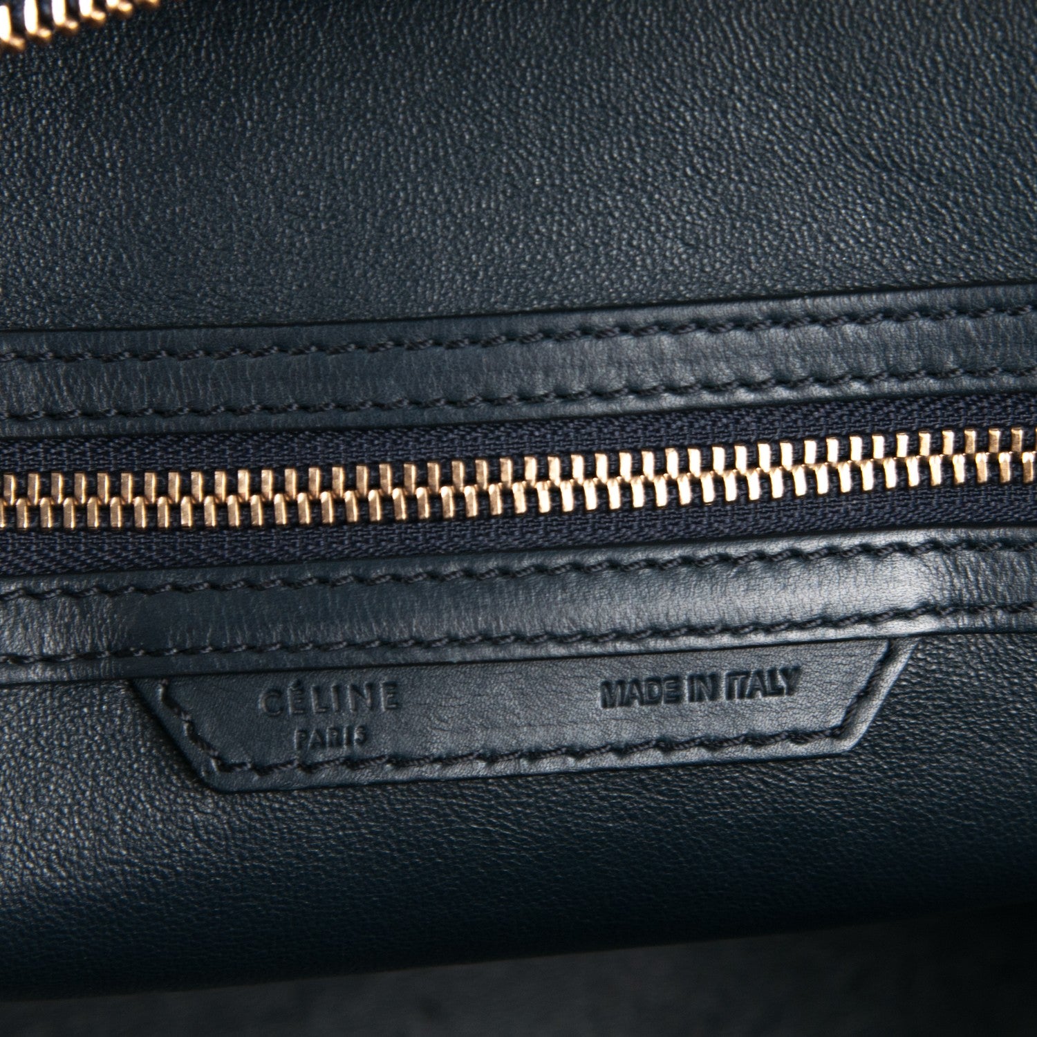 Celine Smooth Calfskin Mini Luggage Navy 6 of 11
