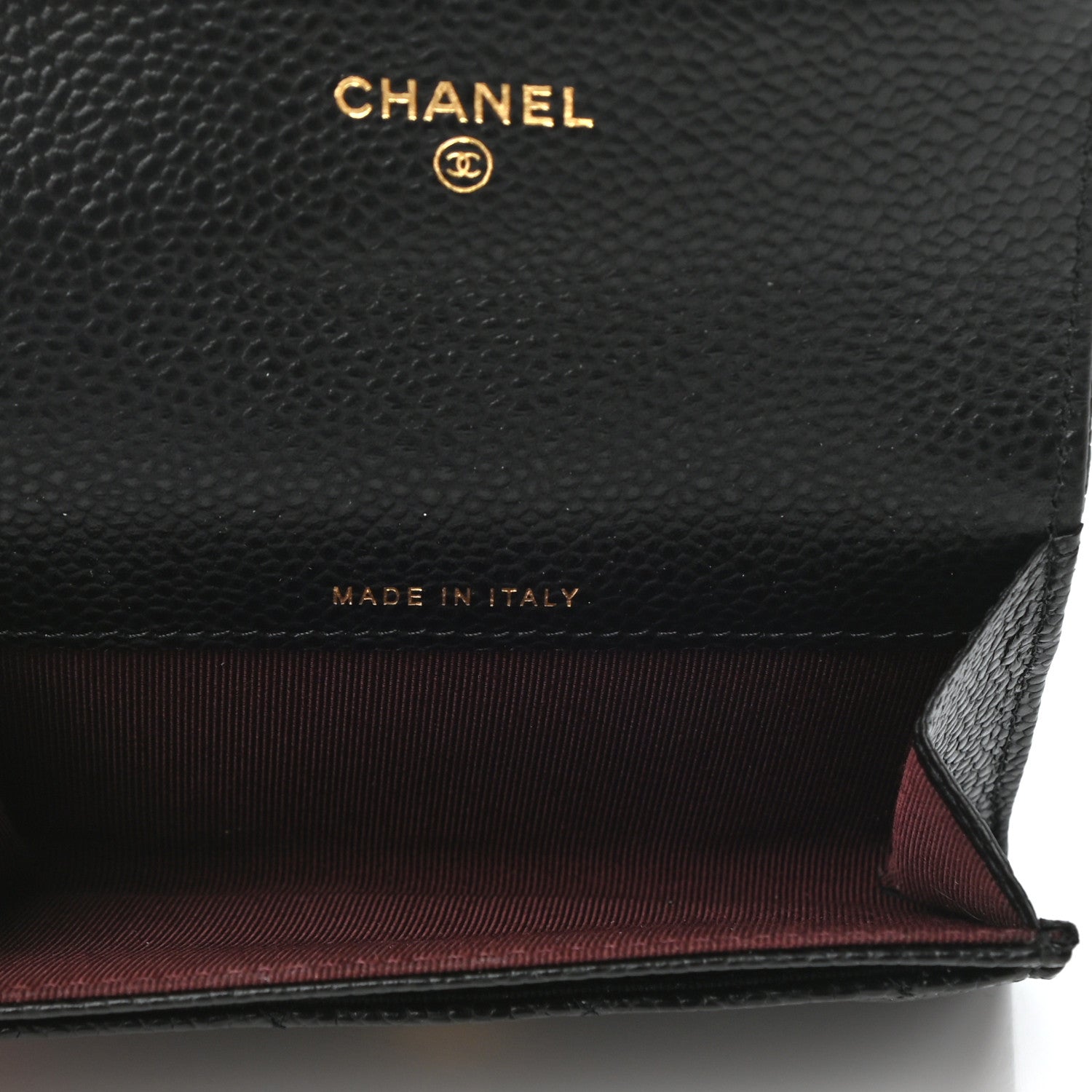 Chanel Caviar Quilted Flap Card Holder Wallet Black 5 of 8