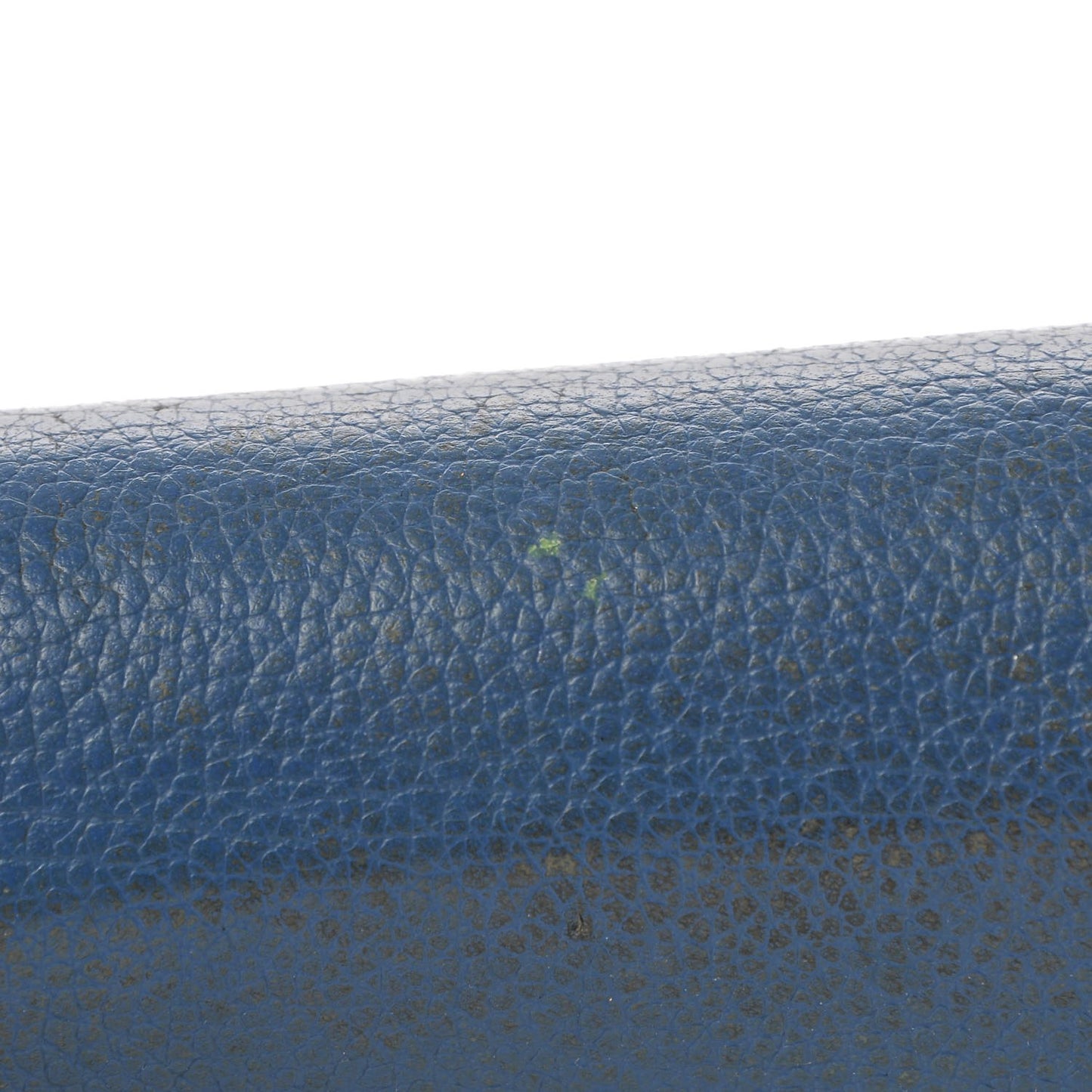 Calfskin Studded Compact Wallet Blue