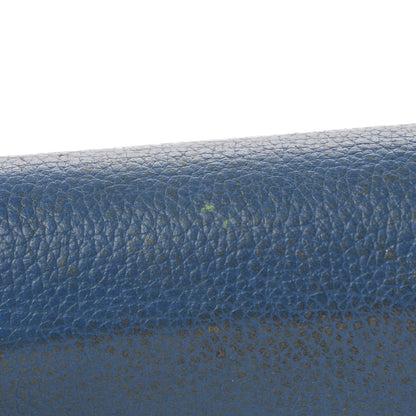 MCM Calfskin Studded Compact Wallet Blue 9 of 19