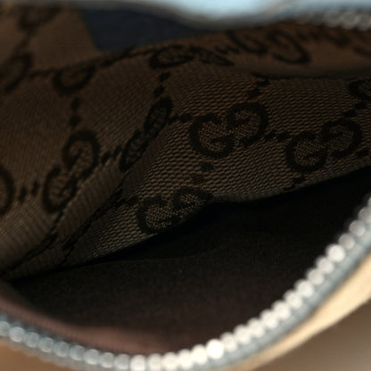 Gucci GG Monogram Web Double Pocket Belt Bag Blue 6 of 11