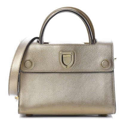 Christian Dior Metallic Grained Calfskin Mini Diorever Flap Bronze 1 of 14