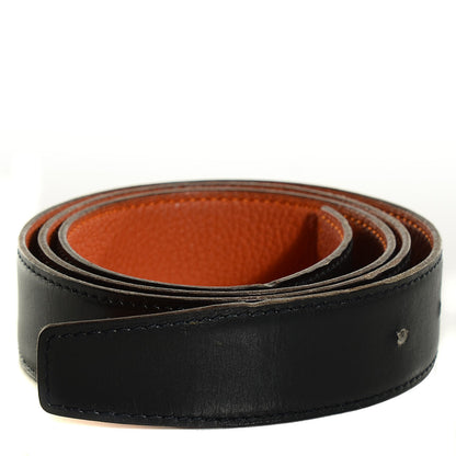 Hermes Box Taurillon Clemence 32mm Belt Strap 85 Black Potiron 5 of 5