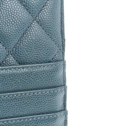 Chanel Caviar Quilted Classic iPhone Pouch Dark Turquoise 7 of 8