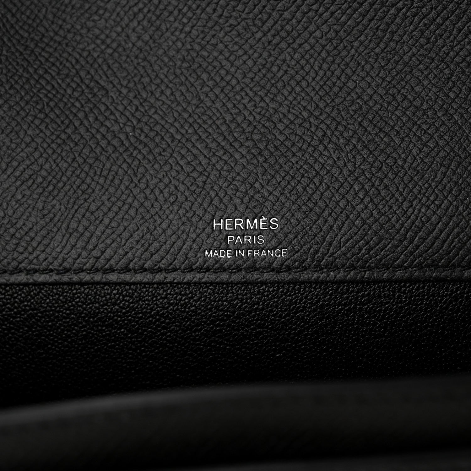 Hermes Epsom Kelly Depeches 25 Pouch Black 5 of 12