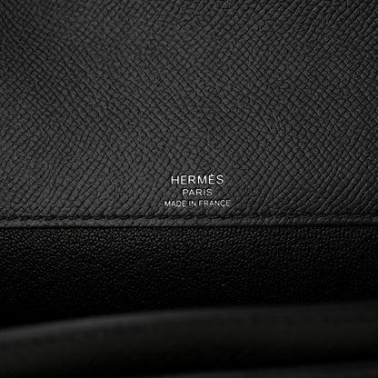 Hermes Epsom Kelly Depeches 25 Pouch Black 5 of 12