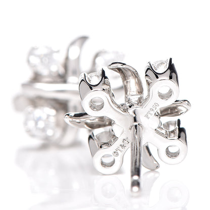 Tiffany Platinum Diamond Schlumberger Lynn Earrings 4 of 4