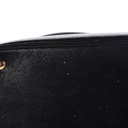Prada Saffiano Vernice Double Zip Tote Black 13 of 15