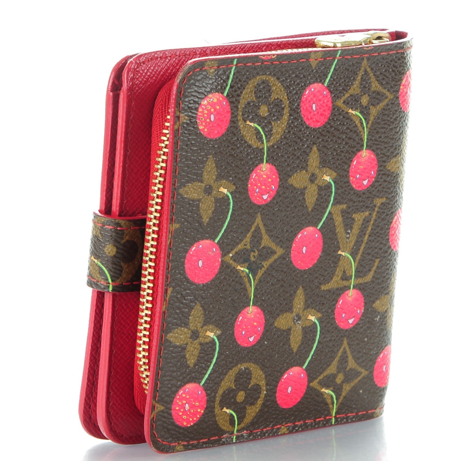 Louis Vuitton Monogram Cerises Compact Zippe Wallet 4 of 9