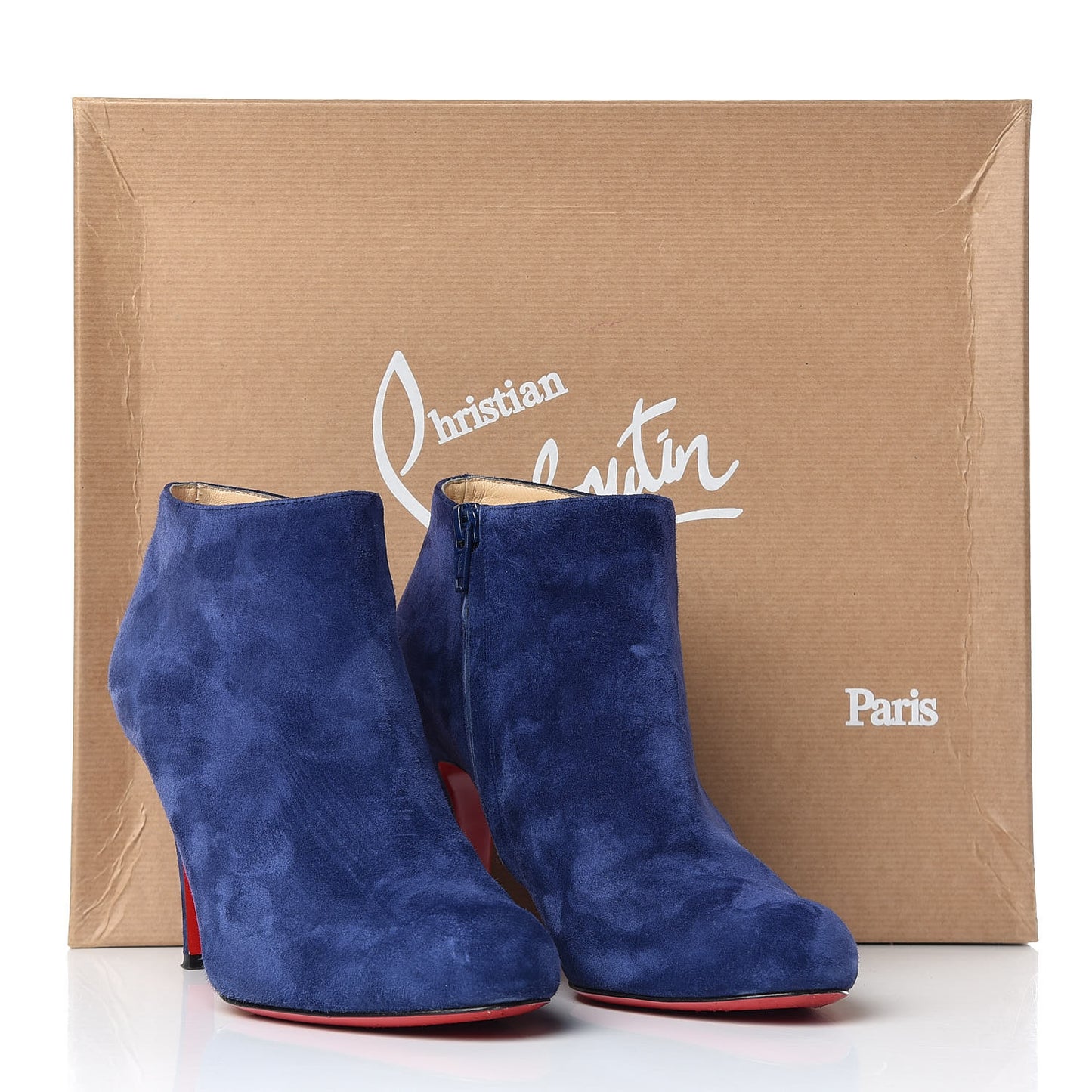 Veau Velours Belle 85 Ankle Boots 36.5 China Blue