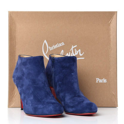Christian Louboutin Veau Velours Belle 85 Ankle Boots 36.5 China Blue 12 of 12