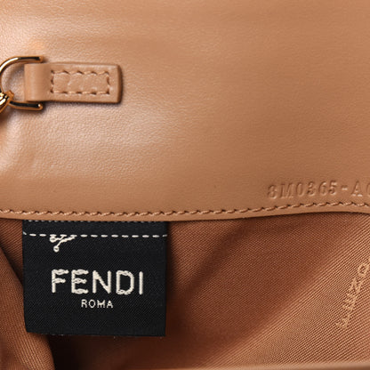 Fendi Vitello Termolagoon F is Fendi FF 1974 Embossed Continental Envelope Wallet On Chain Miele Scuro 7 of 16