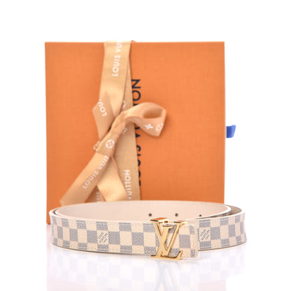 Louis Vuitton Damier Azur LV Initiales Belt 85 34 9 of 9