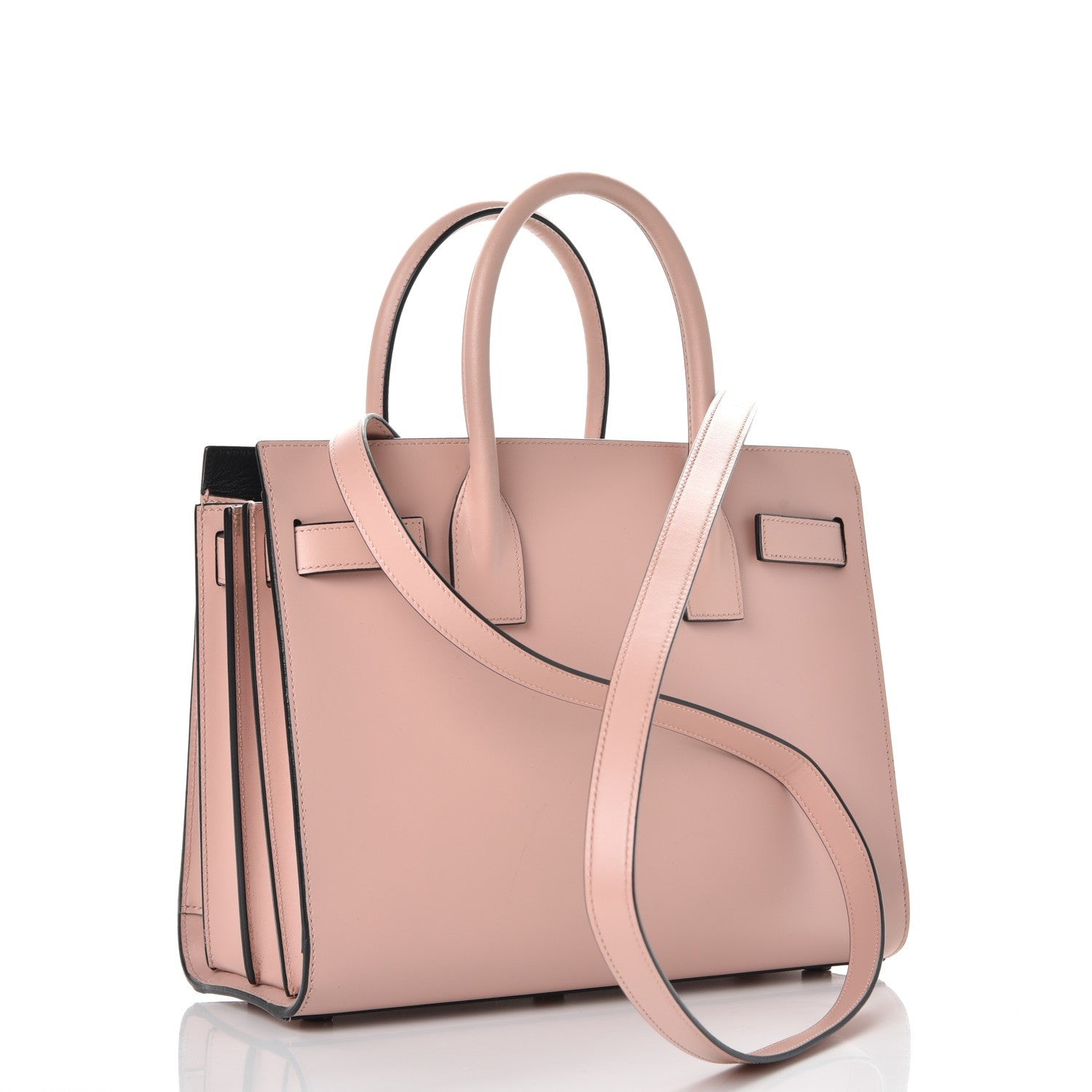 Saint Laurent Smooth Calfskin Baby Sac De Jour Pale Pink 4 of 8