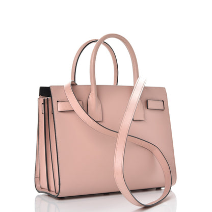 Saint Laurent Smooth Calfskin Baby Sac De Jour Pale Pink 4 of 8