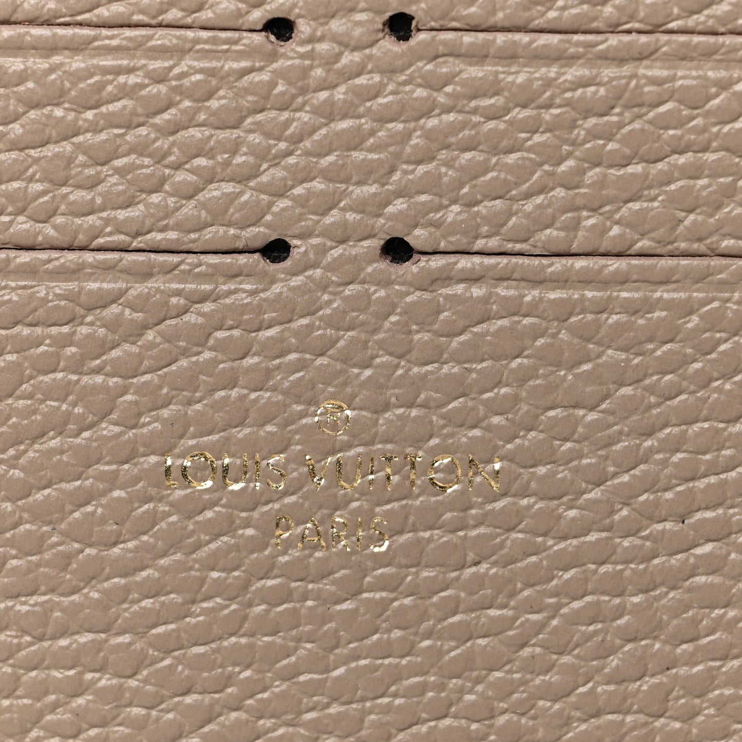 Calfskin Felicie Chain Wallet Card Holder Insert Tourterelle