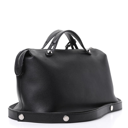Fendi Vitello Dolce Medium By The Way Boston Bag Black 2 of 5