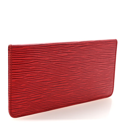 Louis Vuitton Epi Simple Checkbook Cover Castillan Red 3 of 6