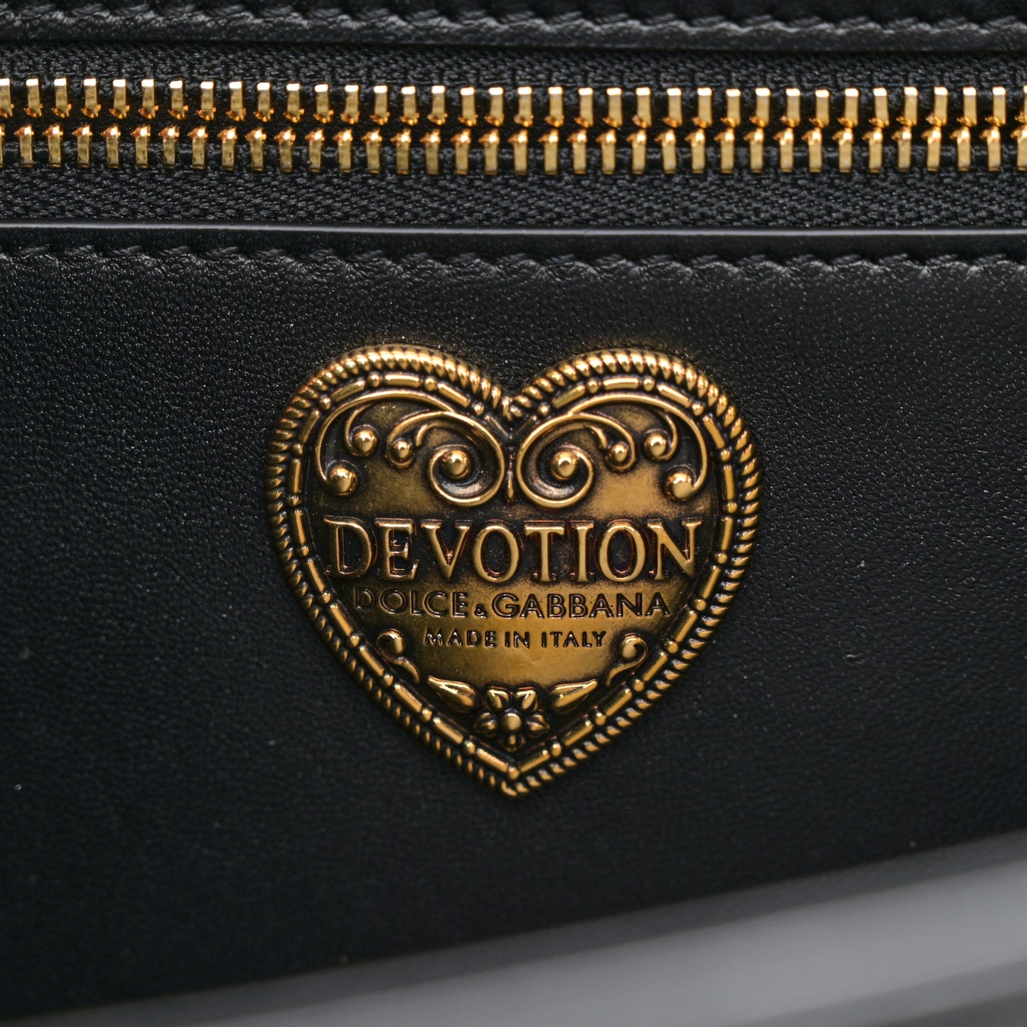 Calfskin Large Devotion Crossbody Bag Black