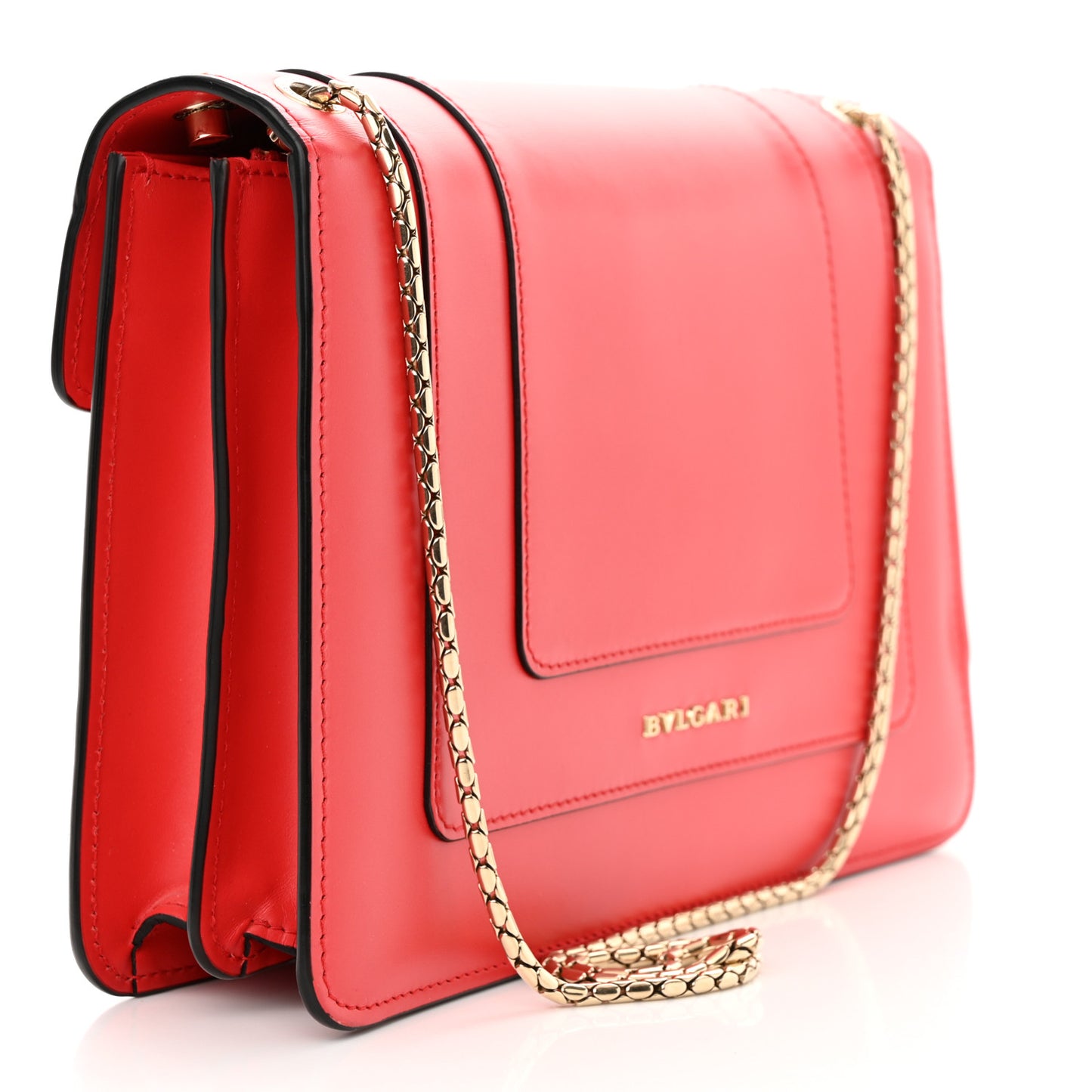 Calfskin Serpenti Forever Shoulder Bag Red